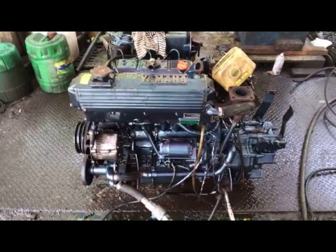 0903070753 - Động cơ Yamaha diesel thuỷ MD200Y 42ps/3100rpm gắn vỏ lãi cano nổ cực ngon