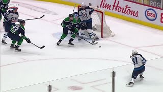 Demko denies Connor with the lunging glove save