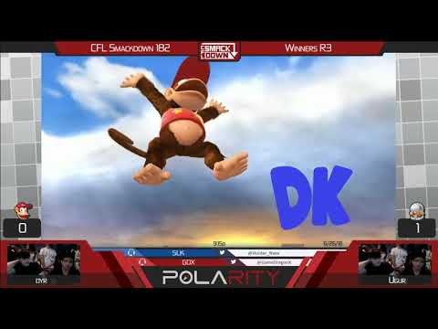 CFL Smackdown 182 WiiU - Dyr (Diddy Kong) vs Ugur (Sheik) - Winners R3