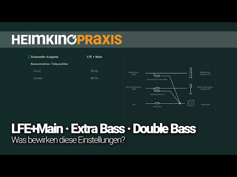 LFE+Main · Extra Bass · Double Bass – What do these settings do? (EP143)