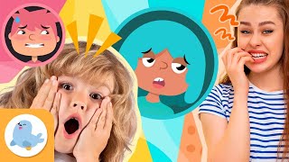 EMOÇÕES COMPLEXAS para crianças 😮 SURPRESA 😳 VERGONHA 🥱 TÉDIO 😖 NERVOSISMO 😵 Recopilação