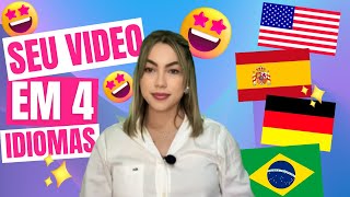 Eu vou fazer sua Propaganda em 4 idiomas