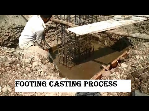 Footing Shuttering, Casting process / watch Video
