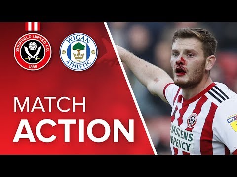 Blades 4-2 Wigan - match action