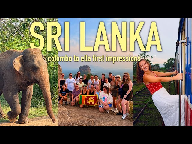 Travel vlog - FIRST TIME IN SRI LANKA! Backpacking Realities & Famous Train Ride!🚂🇱🇰