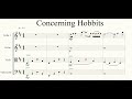 Concerning Hobbits   String Quartet