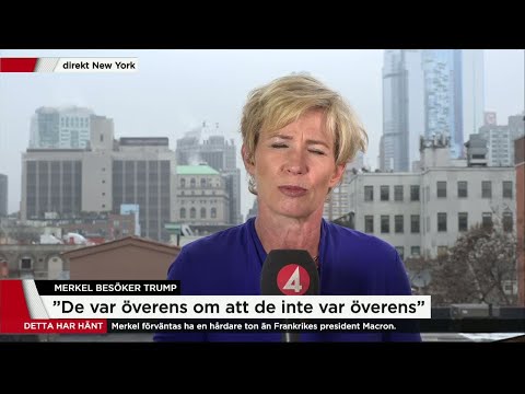Ann Tiberg: Listigt av Merkel att ge Trump beröm - Nyheterna (TV4)
