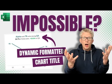 Dynamic Excel Chart Titles - Easy Formatting Guide