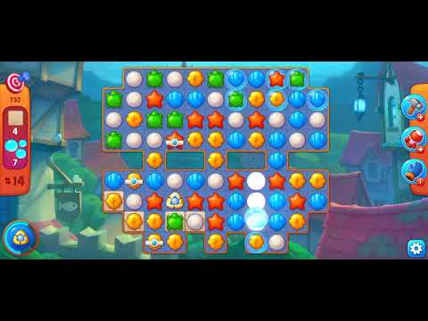 Fishdom Level 732. Challenge level. It was really very challenging.