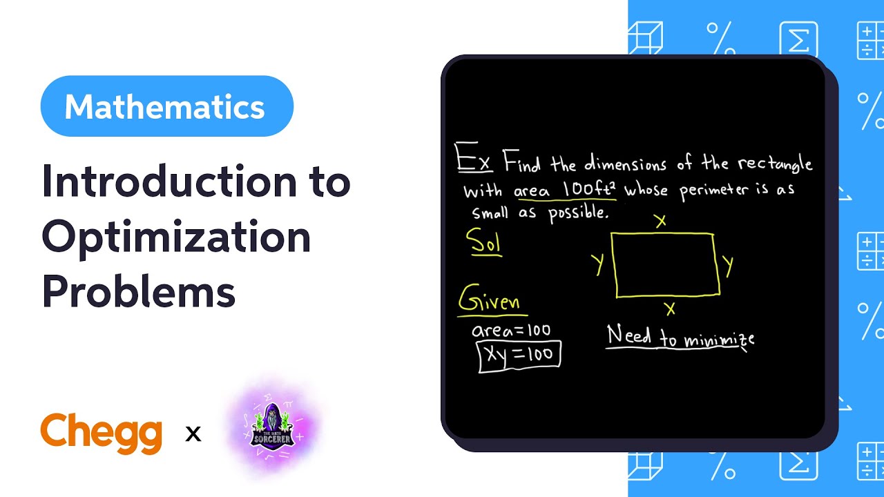 Introduction to Optimization Problems Ft. The Math Sorcerer