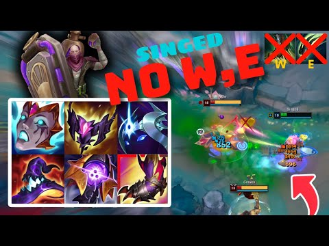 SINGED NO W & E: The CRAZIEST LoL Challenge | Can I Win High Elo?