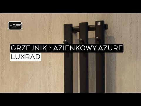 Grzejnik Łazienkowy Azure 1800x242 Czarny Mat Struktura Luxrad
