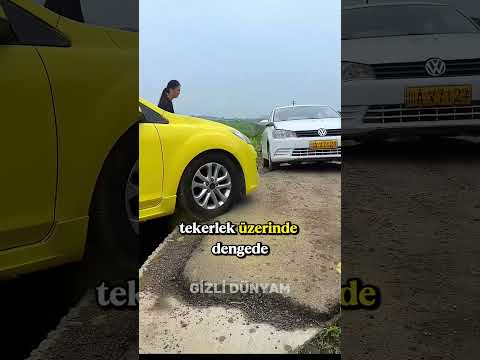 😱 Arabayı Tek Teker Üzerinde Sürdü!