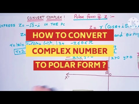 How to Find the Polar Form of any Complex Number ? | Convert Complex Number to Polar Form