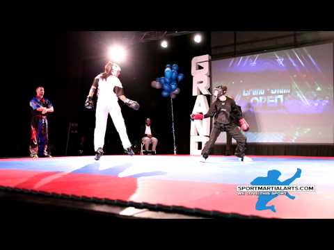 Nikki Pelland v Gina Thornton - Women's Sparring - 2015 Grand Slam Open Finals