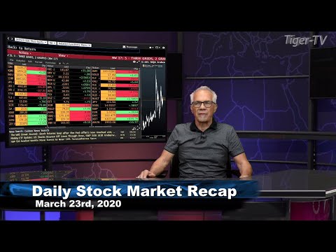 March 23rd, Daily Stock Market Recap with Tom O'Brien - 2020