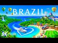 BRAZIL 8K Aerial Rio De Janeiro Copacabana Beach Spectacular Coastline