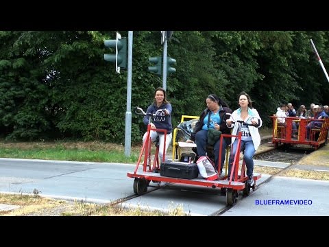 Draisine von Kleve nach Kranenburg 2015 Full HD