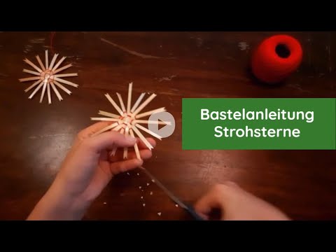 Adventfenster schauen - Bastelanleitung Strohsterne