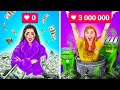 BEST HACKS HOW TO BECOME POPULAR || Rich UNPOPULAR VS Broke POPULAR by 123GO! CHALLENGE