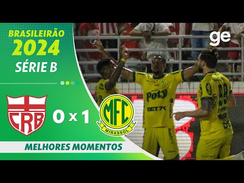 Gols e lances de CRB x Mirassol