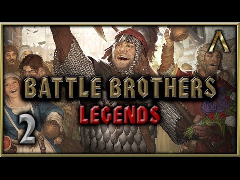 Battle Brothers Legends Mod Gameplay Pt.2 - Mercenary vs Mercenary Ambush