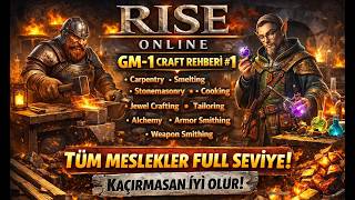 Rise Online Mobile GM  1 Craft Rehberi Video -1 | Rise Online Grand Master 1 Cra