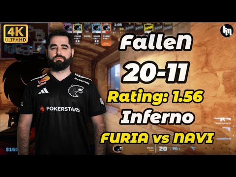 FalleN (20-11) FURIA vs NAVI (Inferno) | StarLadder Budapest Major 2025 #cs2 #FURIA #FalleN