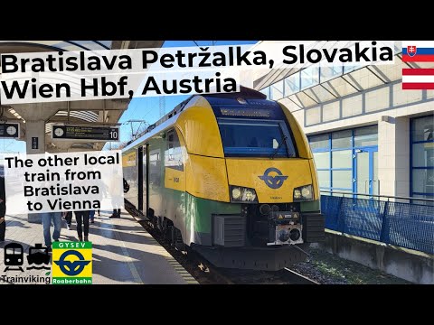 Bratislava Petržalka, Slovakia - Wien Hbf, Austria trip report on the local train between 2 capitals