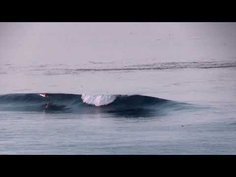 Big swell rolls in to Jalama Beach