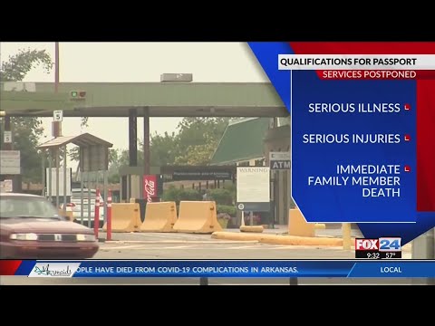 Passport services suspended unless facing a life-or-death situation