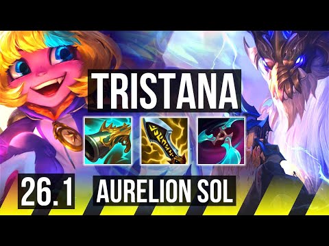 TRISTANA & Nautilus vs AURELION SOL & Alistar (ADC) | Good KDA: 28/1/3 | KR Master | 26.1