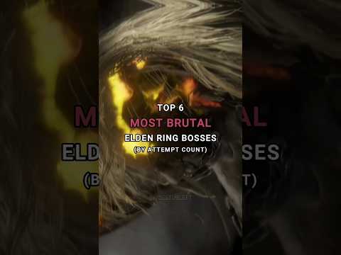 The 6 Most Brutal Elden Ring Bosses (By Total Attempts) #gaming