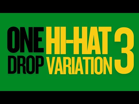 ONE DROP DRUM LESSON: Hi-Hat Variation 3 (Shuffle Triplets)