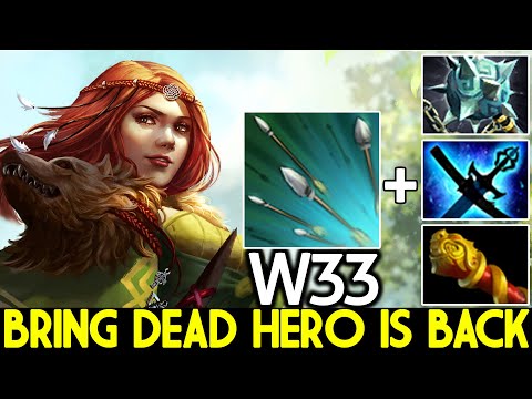 W33 [Windranger] Bring Dead Hero is Back Insane Focus Fire Damage Dota 2