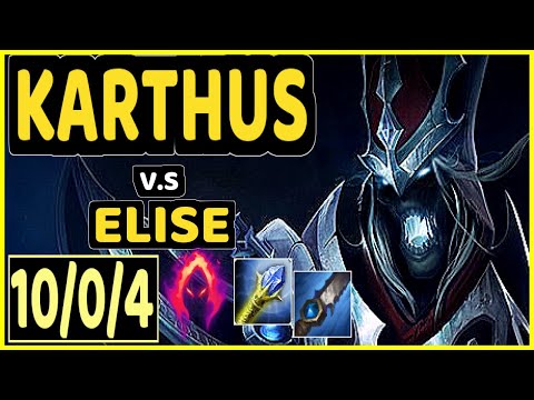 BROXAH (KARTHUS) vs ELISE - 10/0/4 KDA JUNGLE GAMEPLAY - EUW Ranked GRANDMASTER