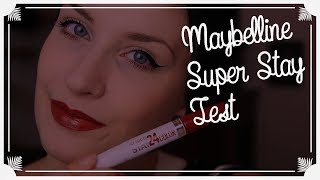 Maybelline Super Stay Lippenstift TEST / 24h ?! Review