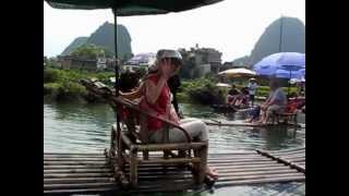 preview picture of video 'Yulong Bamboo boat'