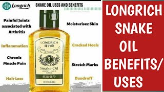 Benefits and uses of Longrich Snake oil