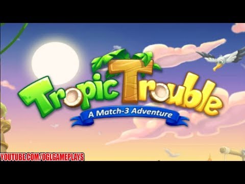 Tropic Trouble Match 3 Builder Android iOS Gameplay (By Qublix Games)