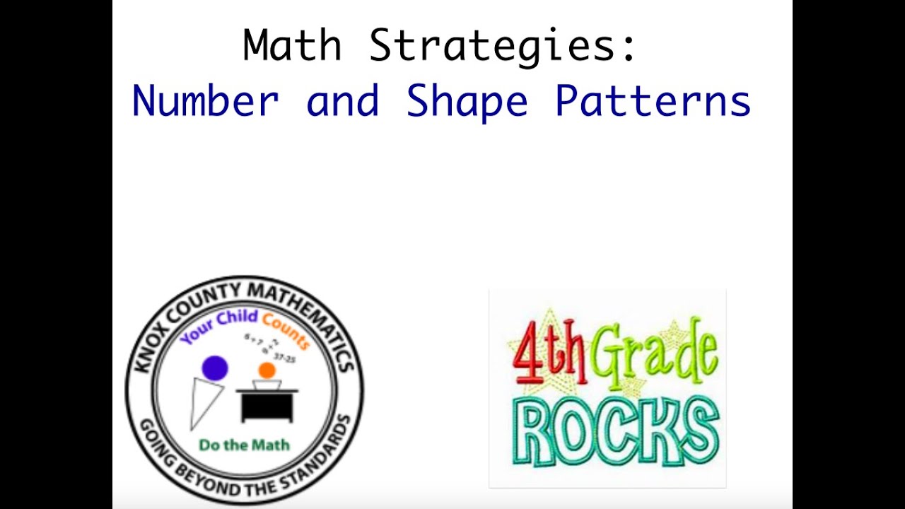 4th Grade Lesson 8 Number and Shape Patterns
