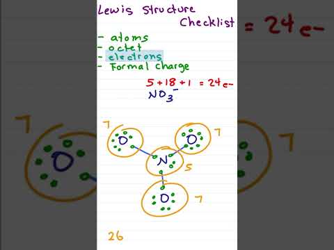 Drawing Lewis Structures Checklist For Organic Chemistry