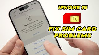 Fix Sim Card Problems on iPhone 15/ Pro / Plus