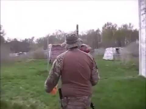 Airsoft game at Kalmar paintball park