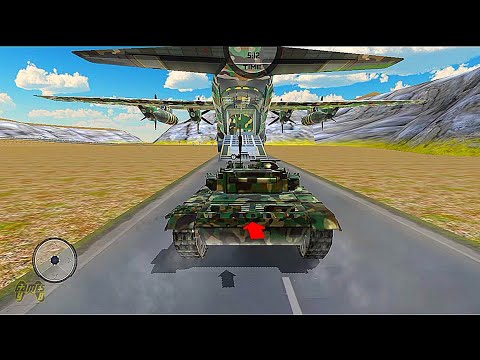 US Army Tank Transporter Truck Airplane Simulator - Android Gameplay