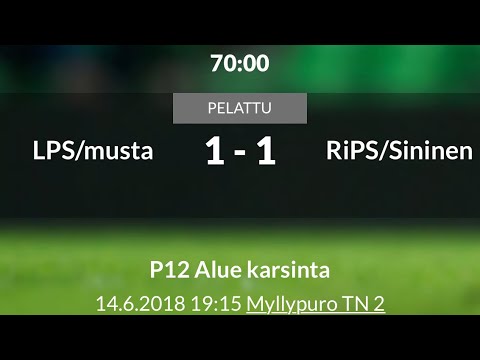 P12 Alue karsinta: LPS/musta - RiPS/Sininen 14.6.2018