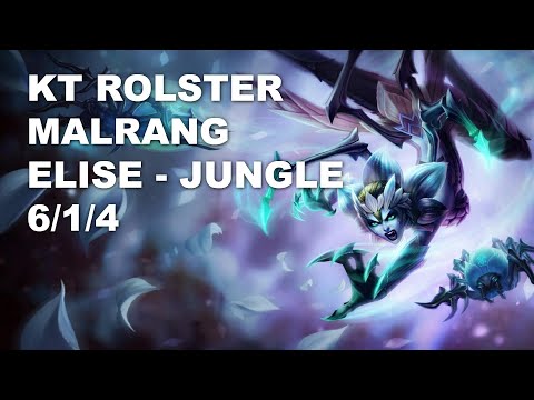 KT Rolster Malrang Jungle Elise vs Ekko - KR Challenger Patch 10.9