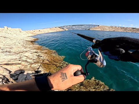 Shore Jigging for Mahi Mahi on the Island of Pag | 2-Minute Adventure!
