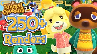 250+ Animal Crossing New Horizons Renders Reveal TONS of Returning Villagers! + Nook's Autumn Outfit