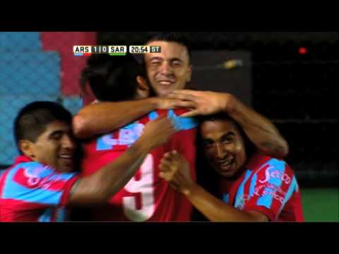 Gol de Sánchez Sotelo. Arsenal 1 Sarmiento 0. Fecha 4. Primera División 2016